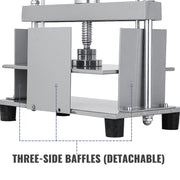 Bild in Galerie-Viewer laden, Amocart Manual Paper Press Machine 12x8.6 in for A4 Paper 10cm Thickness Steel Frame Paper Press Machine Papermaking Book Press