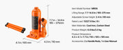 Charger l'image dans la visionneuse de galerie, SucceBuy 4/6/8 Ton Hydraulic Bottle Jack, Heavy Duty Welded Bottle Jack, for Auto Repair, House Lift and Agricultural Equipment