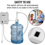 Charger l'image dans la visionneuse de galerie, Amocart Bottled Water Dispensing Pump w/PE Pipe 1 Gal/MIN 40 PSI for Coffee Tea Machine Water Dispenser Refrigerator Ice Maker