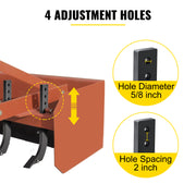 Load image into Gallery viewer, Amocart Box Blade Shank Scarifier Shank Ripper Shank with Removable Tapered Teeth and Pins for Replacement Digging Plowing