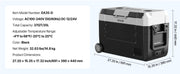 Bild in Galerie-Viewer laden, Amocart 35L 45L 55L Portable Foldable Handle Car Refrigerator with Wheel -4°F to 68°F Truck Refrigerator with APP Control Compressor Freezer for Camping Picnics Car Home Traval