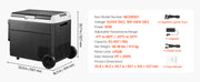 Charger l'image dans la visionneuse de galerie, Amocart 12 Volt Car Refrigerator 60L/78L Car Fridge Portable Electric Cooler with Wheels and Handle for Outdoor Camping Travel