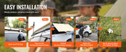 Bild in Galerie-Viewer laden, Amocart Vehicle Awning Retractable Car Side Awning Car Awning with Waterproof Storage Bag Suitable for Truck SUV Van Campers
