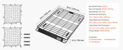 Charger l'image dans la visionneuse de galerie, Amocart Roof Rack Basket 64x39x4.1" Universal Rooftop Cargo Carrier Anti-Rust Alloy Steel Car Top Luggage Holder for SUV Truck