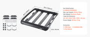 Charger l'image dans la visionneuse de galerie, Amocart Roof Rack Cargo Carrier 48x40x5.6“ Universal Rooftop Cargo Basket Car Top Luggage Holder Anti-Rust Alloy Steel for Car