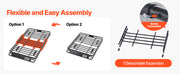 Charger l'image dans la visionneuse de galerie, Amocart Roof Rack Basket 64x39x4.1" Universal Rooftop Cargo Carrier Anti-Rust Alloy Steel Car Top Luggage Holder for SUV Truck