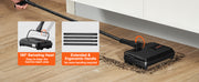 Bild in Galerie-Viewer laden, Amocart Manual Carpet Sweeper 7.87 in Sweeping Paths 300ml Dustbin Capacity w/ Comb for Home Rugs Hardwood Surfaces Wood Floors