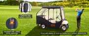Charger l'image dans la visionneuse de galerie, Amocart Golf Cart Enclosure 420D Polyester Driving Enclosure with 4-Sided Transparent Windows 4 Passenger Club Car Cover