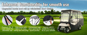Charger l'image dans la visionneuse de galerie, Amocart Golf Cart Enclosure 420D Polyester Driving Enclosure with 4-Sided Transparent Windows 4 Passenger Club Car Cover