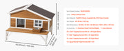 Bild in Galerie-Viewer laden, Amocart Heated Cat House Insulated Wooden House for Outdoor Cats with Heating Pad Openable Asphalt Roof for 1-3 Cats in Winter