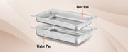Bild in Galerie-Viewer laden, Amocart 8QT Rectangle Chafing Dish 2/4/6 Packs w/ Full Size Pans Buffet Catering Warmer Server Folding Stand Fuel Holder Tray