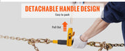 Bild in Galerie-Viewer laden, Amocart Heavy Ratchet Chain Binder Tie Down Hauling Load Strap with Detachable Hook Antiskid Handle for Flatbed Truck Trailer
