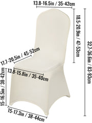 Charger l'image dans la visionneuse de galerie, Amocart 100Pcs Wedding Chair Covers Stretch Polyester Spandex Slipcover Folding Flat Front Chair Covers for Hotel Dining Party