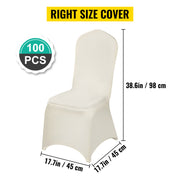 Charger l'image dans la visionneuse de galerie, Amocart 100Pcs Wedding Chair Covers Stretch Polyester Spandex Slipcover Folding Flat Front Chair Covers for Hotel Dining Party