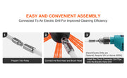 Load image into Gallery viewer, Amocart 23/26/30/33/39ft Chimney Sweep Kit w/ Reinforced Nylon Flexible Rods Ergonomic Chimney Cleaning Brush 360-Degree Brush