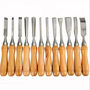 Bild in Galerie-Viewer laden, Amocart 12PCS Wood Carving Hand Chisel Set Lathe Knife DIY Turning Woodworking Professional Gouges Woodcraft Carpentry Tools