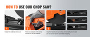 Load image into Gallery viewer, Amocart 2300W Abrasive Chop Saw 14"/355mm Blade Diameter Cut Off Saw Steel Cutting Machine 0-45° Adjustable Angle Miter Saw