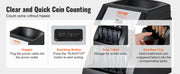 Charger l'image dans la visionneuse de galerie, Amocart 230/300 Coins/Min USD Coin Sorter Wrapper Professional Electric Automatic Machine LED Display for School Shop Bank Home