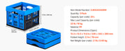 Bild in Galerie-Viewer laden, Amocart 25L 3PCS Plastic Stackable Storage Bins Collapsible Folding Storage Containers Space-Saving Baskets for Home Organizing
