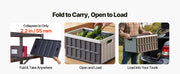 Bild in Galerie-Viewer laden, Amocart 2/3Packs 65L Plastic Collapsible Storage Bins Stackable Folding Crates Containers Space-Saving Basket for Home Organize