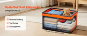 Load image into Gallery viewer, SucceBuy 45L 3Packs Plastic Collapsible Storage Bins with Lids Stackable Folding Storage Crates Baskets for Home Organizing
