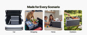 Load image into Gallery viewer, SucceBuy 2/3Packs 65L Plastic Collapsible Storage Bins Stackable Folding Crates Containers Space-Saving Basket for Home Organize