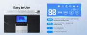 Charger l'image dans la visionneuse de galerie, Amocart Commercial Ice Maker Machine 130Lbs/24H with 33Lbs Storage 45 Cubes per Cycle Stainless Steel Freestanding for Home