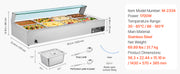 Bild in Galerie-Viewer laden, Amocart Commercial Food Warmer Electric Stainless Steel Steam Food Warmer with Glass Cover Countertop Buffet Bain Marie w/ Soup