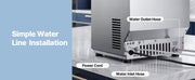 Charger l'image dans la visionneuse de galerie, Amocart 80lbs-440lbs/24H Commercial Ice Maker Machine Stainless Steel Ice Maker with LED Display & Self-Cleaning for Bar Home