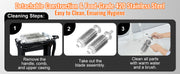 Charger l'image dans la visionneuse de galerie, Amocart Commercial Meat Tenderizer Heavy Duty Stainless Steel Meat Tenderizer Machine Quick and Easy Manual Operation Kitchen