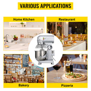Charger l'image dans la visionneuse de galerie, Amocart 10-30L Electric Dough Machine Stainless Steel Commercial Cream Egg Whisk Mixer Processor Kitchen Food Stand Blender