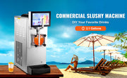 Charger l'image dans la visionneuse de galerie, Amocart 8L/2.1 Gal Slushy Margarita Machine Single Bowl Smoothie Frozen Drink Beverage Dispenser Slushie Maker for Restaurants