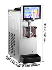 Charger l'image dans la visionneuse de galerie, Amocart 8L/2.1 Gal Slushy Margarita Machine Single Bowl Smoothie Frozen Drink Beverage Dispenser Slushie Maker for Restaurants