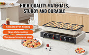 Load image into Gallery viewer, Amocart 50Pcs Mini Dutch Pancake Maker Dorayaki Baker Machine Commercial Non-stick Waffle Maker Dual Temp & Time Control