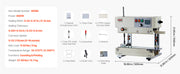 Load image into Gallery viewer, Amocart Continuous Bag Band Sealing Machine 0.24-0.47in Width Vertical Band Sealer with Roller Printing for 0.001-0.03in Bags