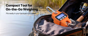 Bild in Galerie-Viewer laden, Amocart 660 lbs/300 kg Digital Crane Scale Portable Handheld Hanging Scale with LCD Display & Hook for Farm Hunting Fishing