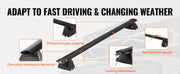 Bild in Galerie-Viewer laden, Amocart Roof Rack Cross Bars with Grooved Side Rails 200lbs Aluminum Crossbars with Locks for Rooftop Cargo Carrier Bag Luggage