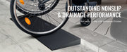 Charger l'image dans la visionneuse de galerie, Amocart 1.2" Rise Threshold Ramp Cuttable Natural Rubber Wheelchair Ramp Scooter with Double-Sided Tape for Doorways Driveways