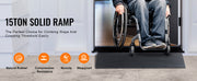Charger l'image dans la visionneuse de galerie, Amocart 1.2" Rise Threshold Ramp Cuttable Natural Rubber Wheelchair Ramp Scooter with Double-Sided Tape for Doorways Driveways
