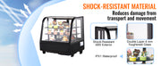Bild in Galerie-Viewer laden, Amocart Refrigerated Display Case Countertop Pastry Display Case Lighting TURBO Cooling FrostFree AirCooling Rear Sliding Door