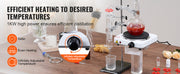 Bild in Galerie-Viewer laden, Amocart Essential Oil Distillation Kit 500ml 2L Distillation Apparatus 3.3 Boro Lab Glassware Distillation Kit w/ Heat Plate