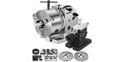 Bild in Galerie-Viewer laden, Amocart Dividing Head Precision Semi Universal BS-0 5" / 4" 3-Jaw Indexing Head Tailstock & Chuck for Drilling Milling Grinding