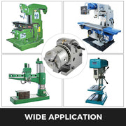 Bild in Galerie-Viewer laden, Amocart Dividing Head Precision Semi Universal BS-0 5" / 4" 3-Jaw Indexing Head Tailstock & Chuck for Drilling Milling Grinding