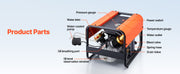 Charger l'image dans la visionneuse de galerie, Amocart PCP Air Compressor 4500PSI/30Mpa Diving Scuba Tank Double-Cylinder Auto Stop with External Water & Fan Cooling System
