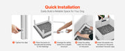 Bild in Galerie-Viewer laden, Amocart Dogs Whelping Box Plastic PVC Puppies Play Pen with Height Adjustable Door and Washable Pee Pad for Large Breed Dogs