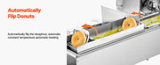 Bild in Galerie-Viewer laden, Amocart Commercial Automatic Donuts Machine Single Row 90 pcs/hour Electric High Power Maker with 3 Size Molds Auto Counting