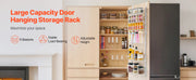 Charger l'image dans la visionneuse de galerie, Amocart 6/8/9/10 Tier Over the Door Pantry Organizer Heavy-Duty Steel Hanging Spice Rack, Adjustable Wall Seasoning Shelves