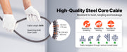 Load image into Gallery viewer, Amocart Drain Cleaner Machine 50 FT x 1/2 Inch Manual Feed Sewer Snake Auger with Air-Activated Foot Switch for 2" to 6" Pipes