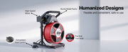 Charger l'image dans la visionneuse de galerie, Amocart Drain Cleaner Machine 50 FT x 1/2 Inch Manual Feed Sewer Snake Auger with Air-Activated Foot Switch for 2" to 6" Pipes