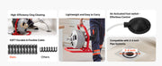 Charger l'image dans la visionneuse de galerie, Amocart Drain Cleaner Machine 50 FT x 5/16 Inch Sewer Snake Auger with 228RPM Electric Drill Manual Feed for 2" to 4" Pipes